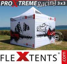 Reklamtält FleXtents PRO Xtreme Racing 3x3m, begränsad utgåva
